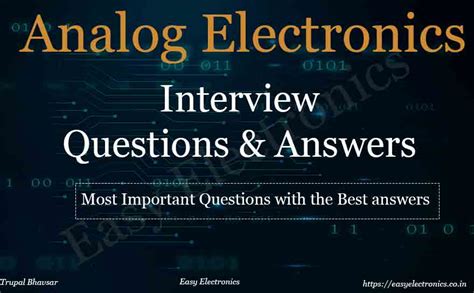 analog devices interview|Top 100 Analog Electronics Interview Questions And Answers.